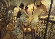 James Tissot The Gallery of HMS Calcutta oil on canvas